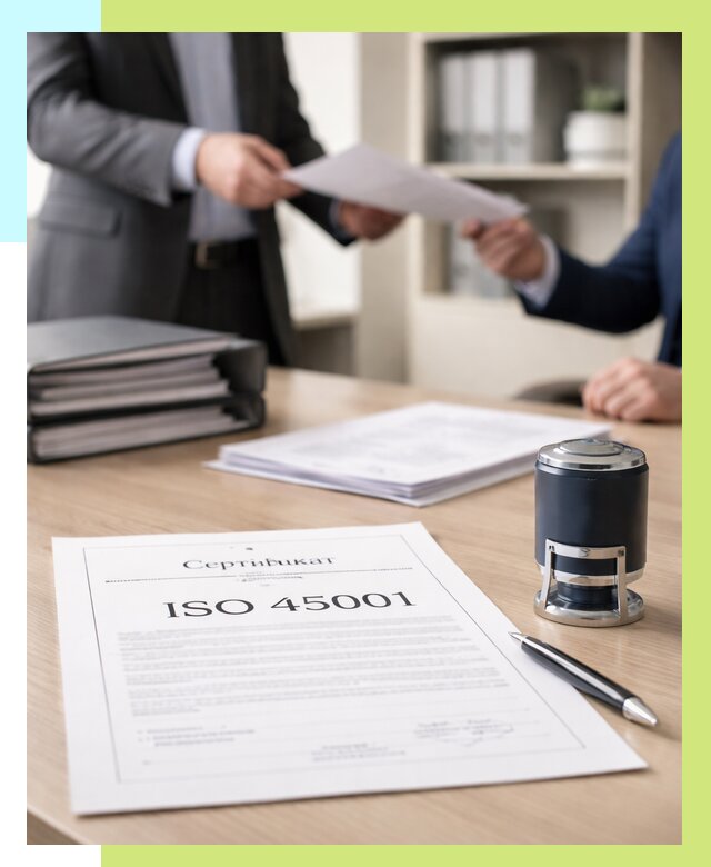 Сертификат ISO 45001 в Североуральске под ключ от 46355 р. | Сертэкс